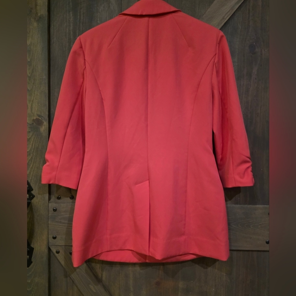I.N.C. Coral Blazer -- International Concepts Women's Menswear Size Medium - Picture 3 of 8